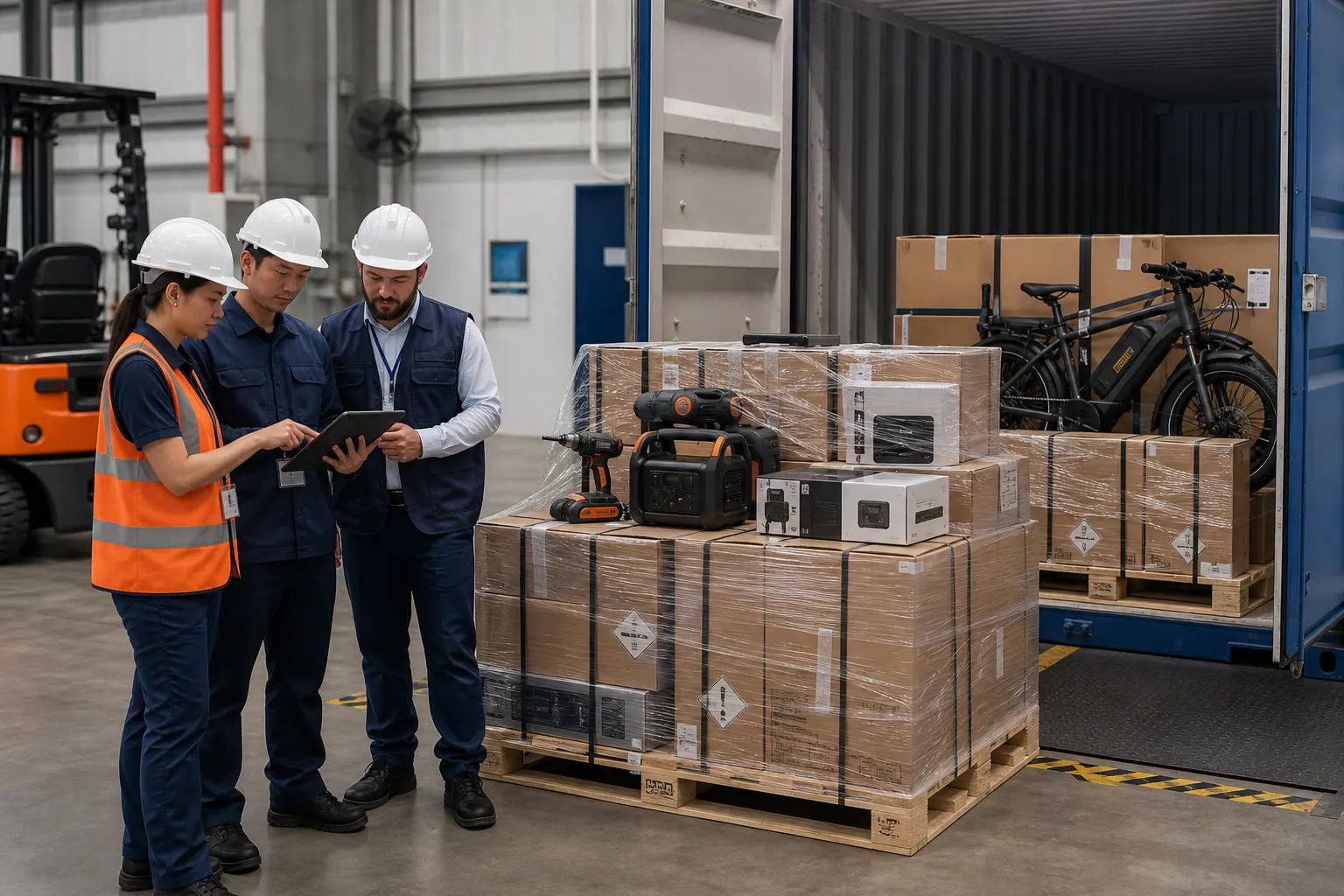 Battery-powered products reviewed before FCL sea freight from China