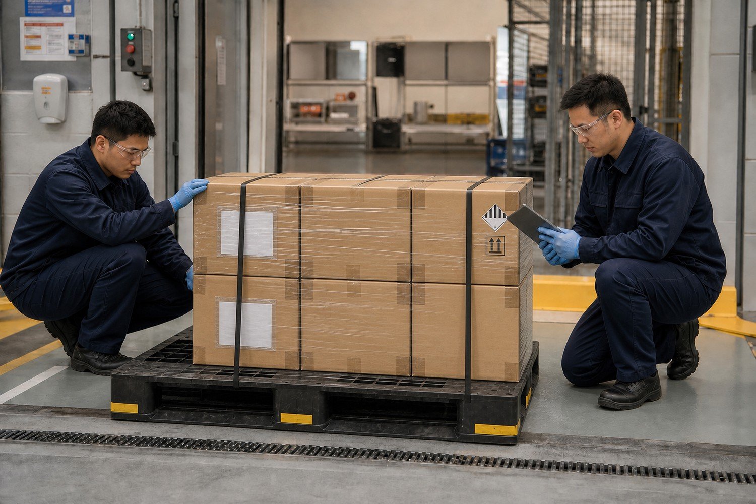 Dangerous goods acceptance for air freight to the UK